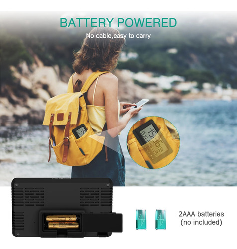 Reloj Despertador Digital Con Pantalla Lcd Y Alarma De Viaje