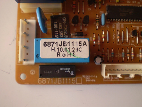 Tarjeta Electronica Control Nevera LG Codigo: 6871jb1103