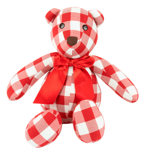 Oso Peluche 40 Cm San Valentín O Cualquier Ocasión Color Rojo