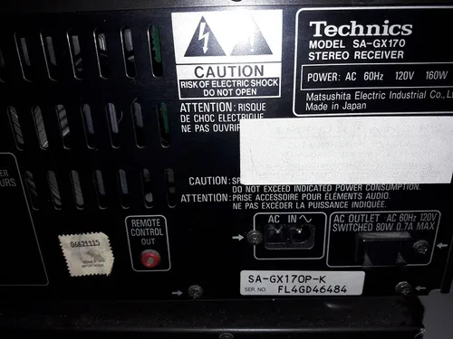 Technis Sintoamplificad Sa-gx170 + Casetera 110w +cd Pionner (Usado)