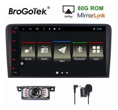 Brogotek Android Radio Estereo Para Automovil Audi A3 S3 8