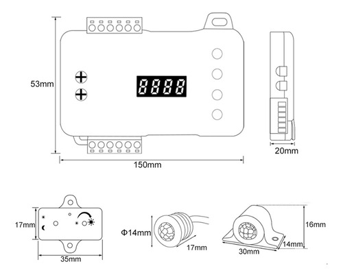 Sensor De Movimiento Led Stair Pixel Lights Controller Rgb L