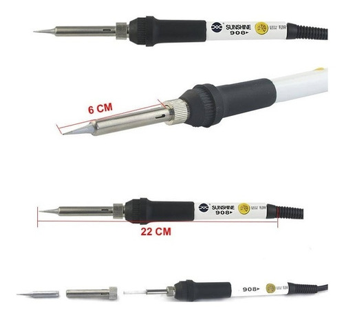 Cautin Con Temperatura Ajustable, Cautín Tipo Lapiz Sl-908