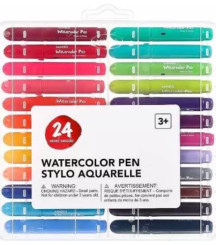 Miniso Watercolor Pen Review + Demo 