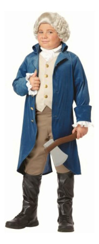 Boys George Washington Costume Large (10-12)