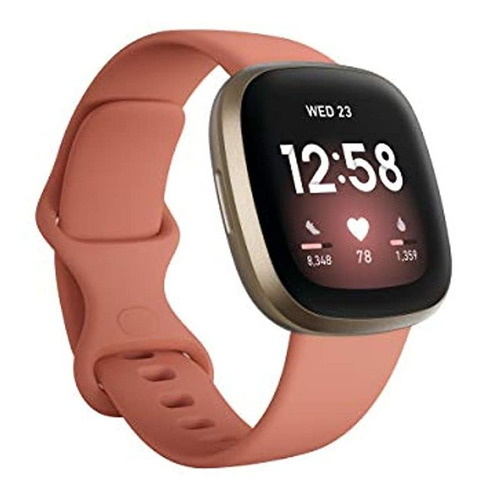 Reloj Smart Watch Rosa Dorado Con Alexa Integrado - Fitbit