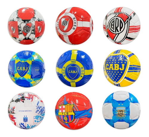 Imagen 2 de 10 de Pelota Futbol Nro 5 Entrenamiento Cuero Sintetico Brillante