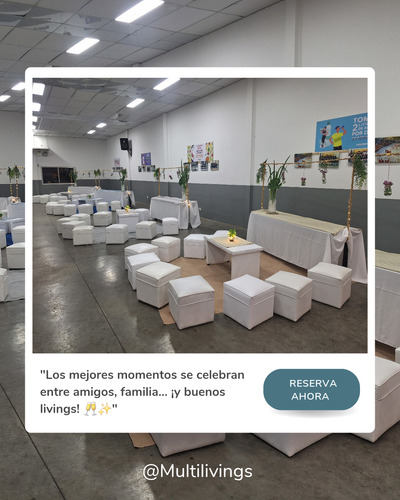 Alquiler De Livings Puffs Mesas Para Eventos Zona Sur Bs As
