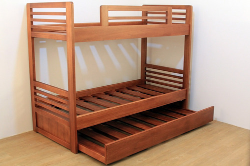 Cama Cucheta Con Marinera En Madera De Cedro/eucaliptus