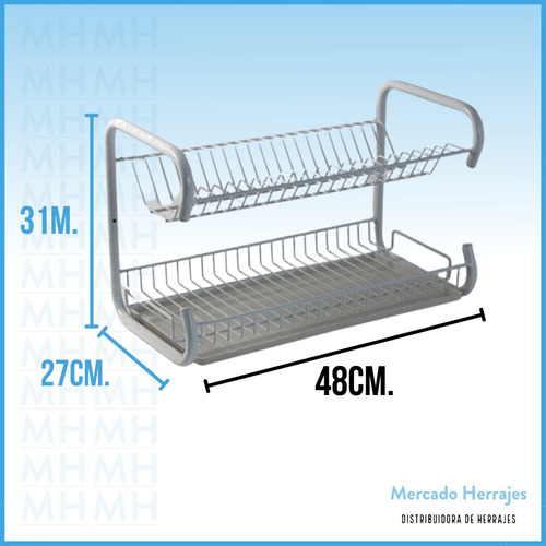 Seca Platos Escurridor Para Colgar Color Blanco