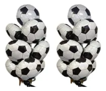 Comprar 30 Globos Metalicos Balon Futbol Soccer Football Soccer Color Blanco Con Negro Balon De Futbol Soccer