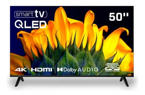Smart Tv Hq Qled 50 Polegadas 4k Wifi Bluetooth Hqqled50sm