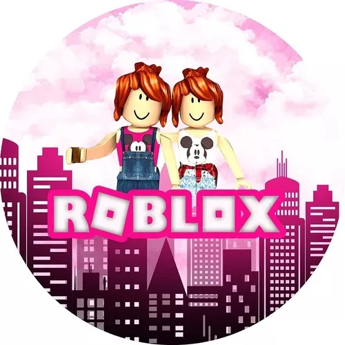 Painel Redondo Tecido Sublimado 3D Roblox Menina WRD-3827 - Wear