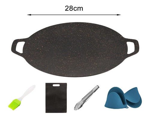 Barbacoa Parrilla Sartenes Freír Para Mochileros 28cm