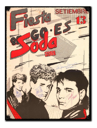 #234 - Cuadro Vintage 30 X 40 - Soda Stereo Poster No Chapa