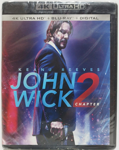 Blu-ray 4k Uhd + Blu-ray John Wick 2 Importado Novo Lacrado
