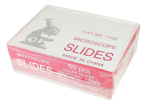Portaobjetos Vidrio Caja X 50 Unidades