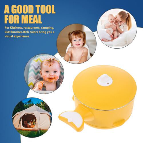 Baby Food Serving Bowl Stainless Steel Suction Bowl Multi-pu