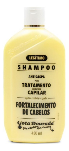 Shampo Fortalecimento De Cabelo 430ml Original Gota Dourada