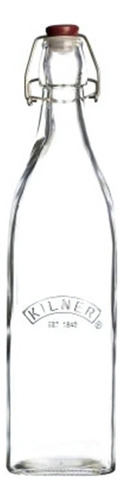 Botella Con Tapa De Gancho Cierre Hermético Kilner De 550 Ml Color Transparente