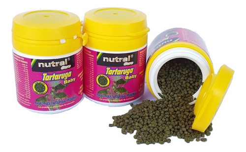 Ração Tartaruga Baby 10g Nutral 3 Unidades