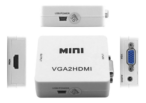 Cable Conversor Adaptador Vga A Hdmi Con Audio
