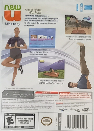 Videojuego Wii Yoga Y Pilates Para Tabla De Ejercicios Wii