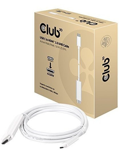 Club3d Cac1517 Usbc A Displayport Cable Adaptador Negro