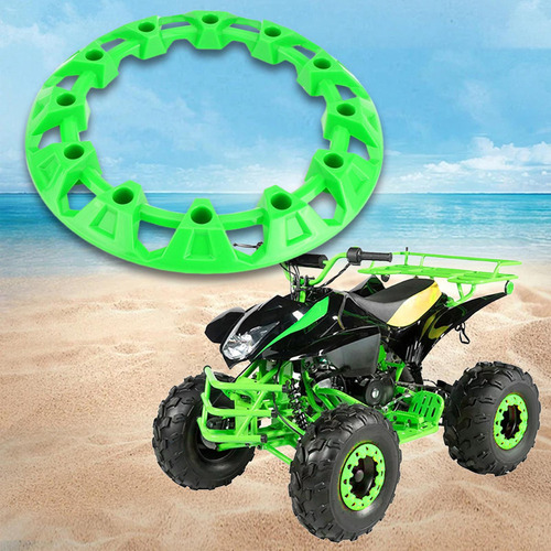 Generic Atv Llanta De Rueda Protector De Verde 8 Pulgadas