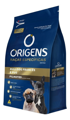 Origens Premium Especial ração bulldog francês e pug filhote 1kg