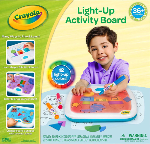 Tabla Actividades Con Luz Crayola, Juguete Sensorial Niños Y