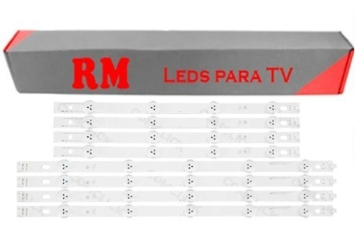 Kit 8 Barra Led Tv 39ln5700 39ln5400 39la6200 Compativel LG