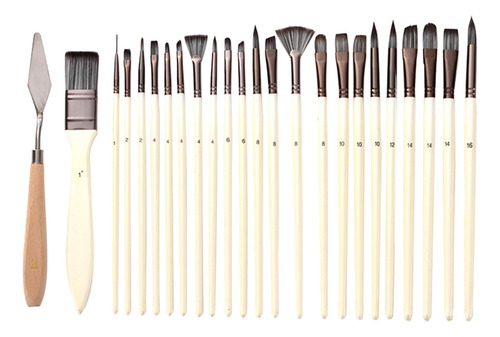 Conjunto De Pincéis De Pintura, 23 Peças De Cabelos De Taman