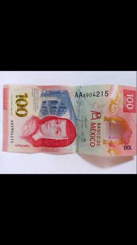 Billete  De 100 Pesos Para Coleccionar De Sor Juana  Ines 