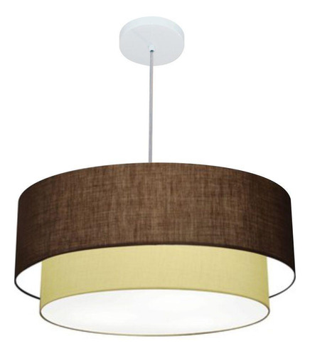 Colgante cilíndrico café y beige Mj-4356 para mesa de comedor y sala de estar