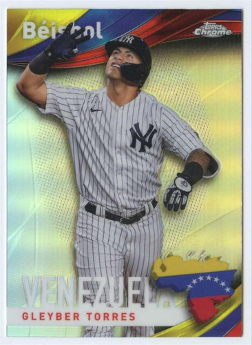 2021 Topps Chrome Beisbol Refractor B-3 Gleyber Torres New Y