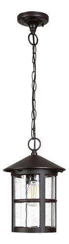 6504, Lampara Colgante, Farol Marca Calux Color Rústico