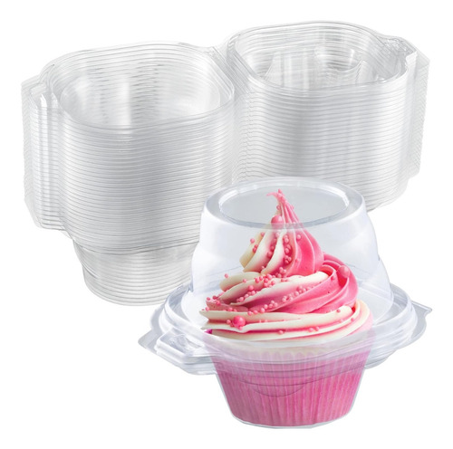 Contenedor / Domo Para Cupcake Individual 10 Piezas