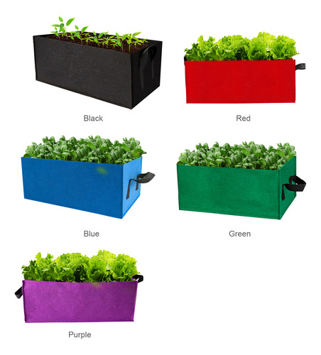Bolsas De Cultivo: Maceteros De Fieltro Transpirable Con Asa
