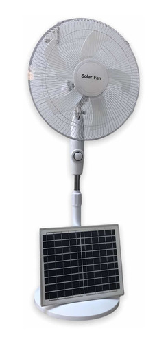 Ventilador Solar De Pie 17 Con Perilla
