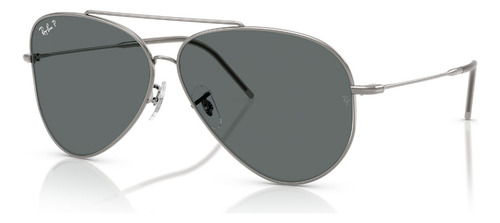 Lentes De Sol Aviator Reverse Ray-ban Rbr0101s00481 Color Gris Lente Gris Varilla Gris Armazón Plateado Diseño Lentes de Sol Aviator Reverse RBR0101S Gunmetal Ray-Ban