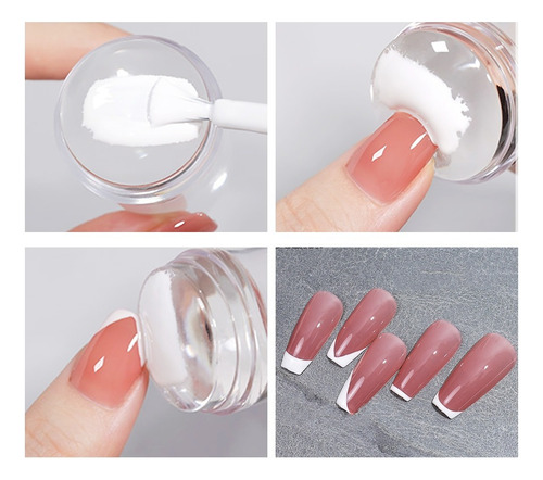 Estampador Transparente Con Tapa Para Uñas