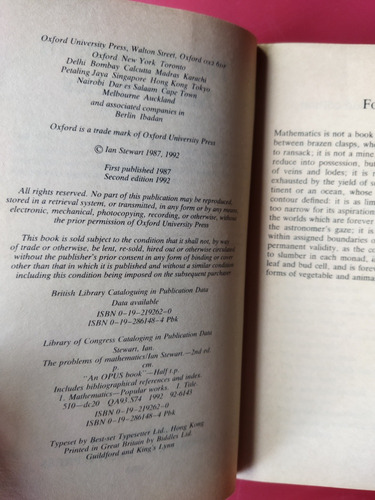 Cartas A Una Joven Matemática - Ian Stewart - Paq. 2 Libros