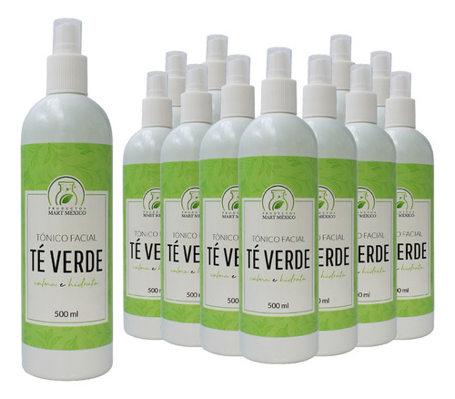 Tónico De Té Verde Hidratante Facial (500ml) 12 Pack Momento De Aplicación Día/noche Tipo De Piel Todo Tipo De Piel