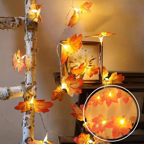 Guirnalda De Otoño Iluminada Con Decoración De Halloween Led