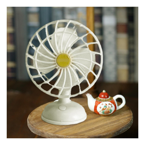 Ventilador Eléctrico En Miniatura For Casa De Muñecas,