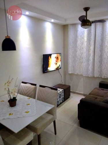 Apartamento Com 2 Dormitórios À Venda, 53 M² Por R$ 260.000,00 - Reserva Sul Condomínio Resort - Ribeirão Preto/sp - Ap7055