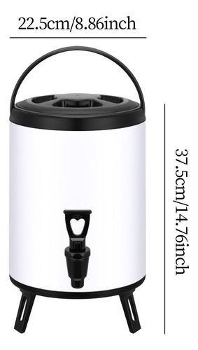 Contenedor De Bebidas De Barril Aislado, 8 Litros