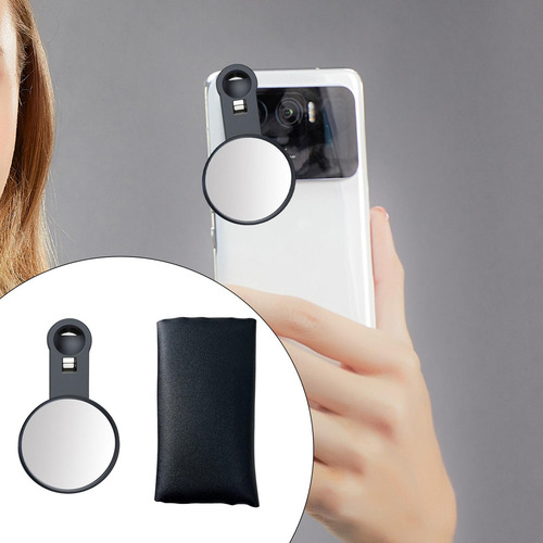 Ll 2 Espejos Selfie Con Clip For Cámara Trasera, Con Clip