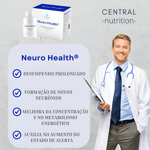 Neuro Health C/90 Caps Sistema Cognitivo - Central Nutrition
